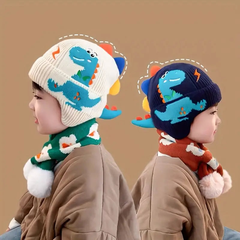 GORRO DINO CON OREJERA