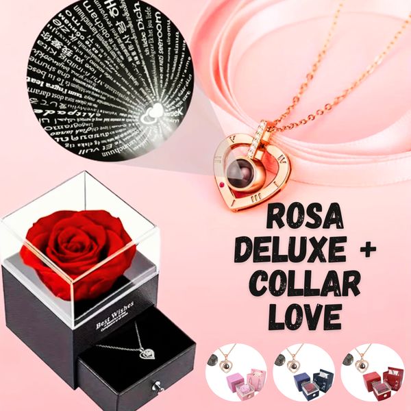 COFRE DE ROSA ETERNA CON COLLAR